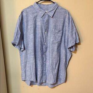St. John's Bay Light Blue Casual Button Down Shirt